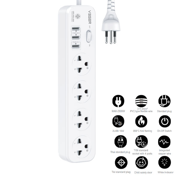 VPST-3U3-12W POWER SOCKET